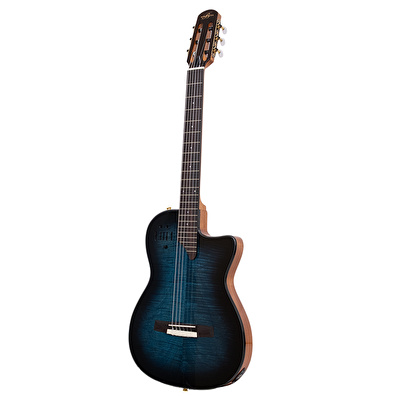 BarcelonaEL TORO-TBL İnce Kasa Mavi Elektro Klasik Gitar